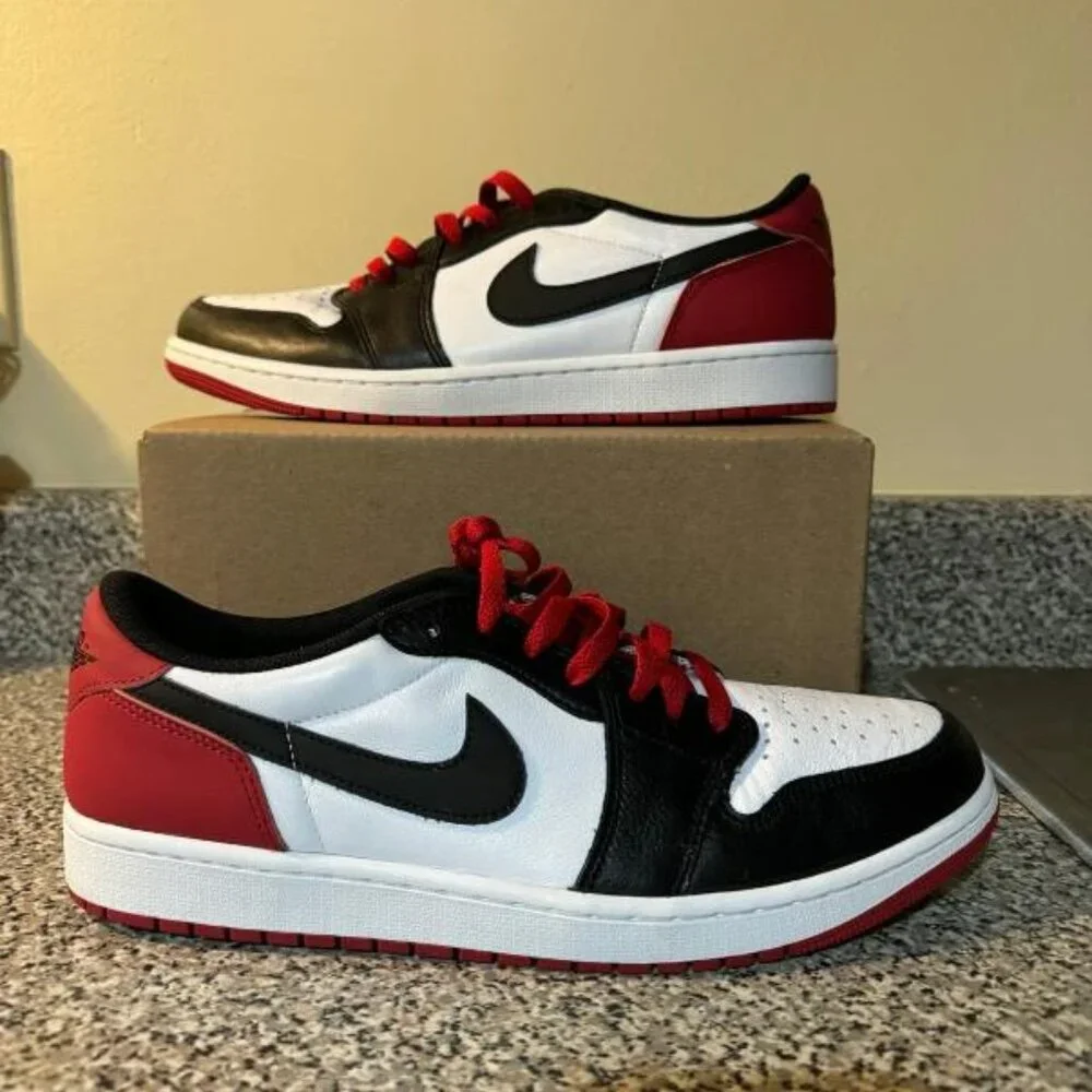 Nike Air Jordan 1 Low OG Black Toe 2023 Shoes CZ0790-106 - Picture 1 of 8